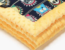 La Millou Art. 83423 Infart Blanket Indian Zoo Sunshine Augstākās kvalitātes divpusēja sedziņa (65x75 cm) 