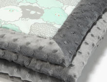 La Millou Art. 83427 Infart Blanket Mint Sheep Family Grey