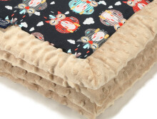 La Millou Art. 83431 Infart Blanket Apacze Lapacze Latte Augstākās kvalitātes divpusēja sedziņa (65x75 cm) 