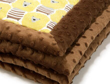 La Millou Art. 83434 Infart Blanket Lion Lion Caramel Augstākās kvalitātes divpusēja sedziņa (65x75 cm) 