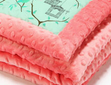 La Millou By Magdalena Rozczka Art. 83439 Infart Blanket Maggie Rose Mint Coral