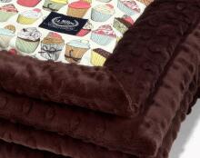 La Millou Art. 83444 Infart Blanket Cupcakes Chocolate Высококачественное детское двустороннее одеяло от Дизайнера Ла Миллоу (65x75 см) 