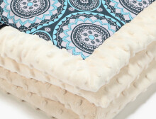La Millou Art. 83446 Infart Blanket Mosaic Ecru Высококачественное детское двустороннее одеяло от Дизайнера Ла Миллоу (65x75 см) 