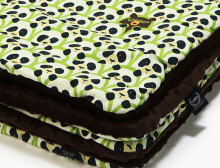 La Millou Art. 83458 Toddler Blanket Panda Rang Chocolate Высококачественное детское двустороннее одеяло от Дизайнера Ла Миллоу (80x100 см)