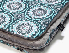 La Millou Art. 83459 Toddler Blanket Mosaic Grey Высококачественное детское двустороннее одеяло от Дизайнера Ла Миллоу (80x100 см)