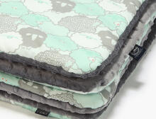 La Millou Art. 83513 Preschooler's Blanket Mint Sheep Family Grey