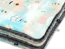 La Millou By Wikilistka Art. 83524 Preschooler's Blanket Vintage Ballons Grey