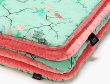 La Millou By Magdalena Rozczka Art. 83528 Preschooler's Blanket Maggie Rose Mint Coral Augstākās kvalitātes divpusēja sedziņa (110x140 cm)