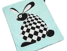 La Millou Art. 83543 Preschooler's Blanket Follow Me Grey Augstākās kvalitātes divpusēja sedziņa (110x140 cm) 