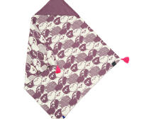 La Millou Art. 83601 Cotton Tender Blanket Pinky Lawender Sheep Limitted Edition Высококачественное детское двустороннее одеяло с капюшоном (80x80 см)