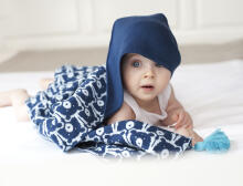 La Millou Art. 83608 Mr. Big Cotton Tender Blanket Candy Bears Высококачественное детское двустороннее одеяло с капюшоном (95x125 см)