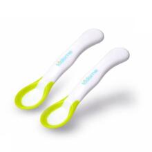 Kidsme Feeding Spoon Art.9857  Ложечка с индикатором температуры пищи ( 2 шт.), от 6 мес.