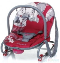 4Baby  Jungle Red Art.15938 Bērnu šūpuļkrēsliņs ar vibrāciju