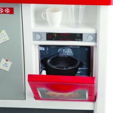 Smoby Art.310800 Bon Appetit Интерактивная кухня (23 акс), со звуком, духовкой, холодильником, умывальником и аксессуарами, 3+