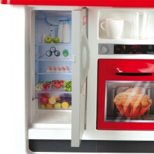 Smoby Art.310800 Bon Appetit Интерактивная кухня (23 акс), со звуком, духовкой, холодильником, умывальником и аксессуарами, 3+