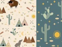 La Millou Art. 84019 Bedclouthes S Buffalo&Wild Nights Высококачественное детское одеяло и подушка