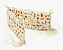 La Millou Art. 84041 Bed Bumper Vintage Racing&Little Stars