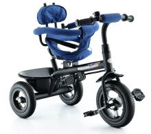 Kids Trike Art.T306E Blue Детский трехколесный велосипед - трансформер с интегрированной функцией прогулочной коляски