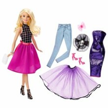 Mattel Barbie Fashion Mix'n Matcn Barbie Doll Art. DJW57/58 Lelle Barbija ar aksesūariem