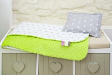 Baby Love Art.84129 Minky Set Комплект белья для коляски - мягкое двухсторонее одеяло-пледик из микрофибры + подушка