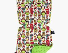 La Millou Art. 84231 Stroller Pad Wild Owls&Green Mīksts ieliktnis ratiņiem