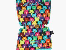 La Millou Art. 84237 Stroller Pad Jelly Bears&Teal Mīksts ieliktnis ratiņiem