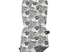 La Millou Art. 84240 Stroller Pad Graphite Sheep Family&Grey Mīksts ieliktnis ratiņiem
