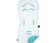 La Millou Art. 84248 Stroller Pad Rainbow Stars&Teal Mīksts ieliktnis ratiņiem