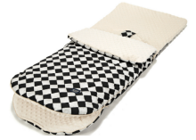 La Millou Art. 84280 Stroller Bag M Follow Me Chessboard&Ecru Теплый спальный мешок