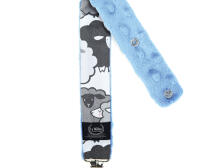 La Millou Art. 84426 Pacifier Hander Graphite Sheep Family&Sky Klipsis knupītim
