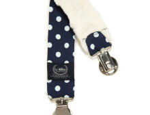 La Millou Art. 84449 Double Pacifier Hander Polka Dots&Ecru Dubultais klipsis knupītim