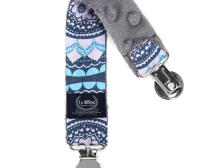 La Millou Art. 84450 Double Pacifier Hander Mosaic&Grey Dubultais klipsis knupītim