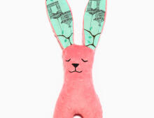 La Millou By Magdalena Roczka Art. 84550 Bunny Coral Maggie Rose Mint Mīksta miega rotaļlieta Trusis