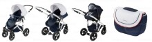 „Adamex Galactic Eco-Skora“ plk. „839S / B“ vežimėliai - modernūs daugiafunkciniai vežimėliai du viename