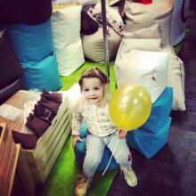 Qubo™ Cube Kid Art.85177 Sēžammaiss, Puffs, Mīkstais bean bags