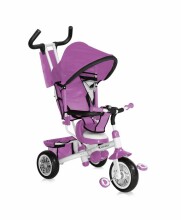 Lorelli Art.B302A Pink-03 Детский трехколесный велосипед c ручкой управления и крышей