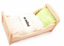 La Bebe™ Cotton Baby Doll Bedding Set Art.85215 Комплект постельного белья для куклы в горошек [без кровати]