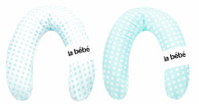 La Bebe™ Rich Maternity Pillow Art.80936 Mint Dots Подковка для сна, кормления малыша 30x104 cm