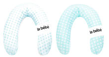 La Bebe™ Rich Maternity Pillow Art.80936 Mint Dots Подковка для сна, кормления малыша 30x104 cm