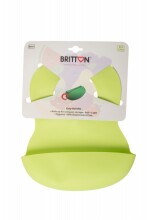 Britton Soft Bib Art.B1511Слюнявчик силиконовый с кармашком 6м+ (1 шт)