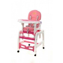 Baby Maxi 1277 Pink 5in1 Daudzfunkcionālais krēsliņš-galdiņš+šūpulis