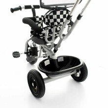 „Kids Trike Art.T306 Black & White Kids Trike“ - transformatorius su integruota vežimėlio funkcija
