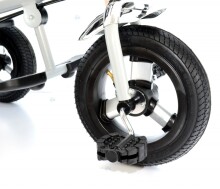 Kids Trike Art.T306 Black&White Детский трехколесный велосипед - трансформер с интегрированной функцией прогулочной коляски