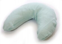 „La Bebe ™ Mimi“ slaugos baltinių pagalvė, 9424 mėlynos dangaus atramos pasagos pagalvėlė 19x46cm, pagaminta iš natūralaus 100% lino