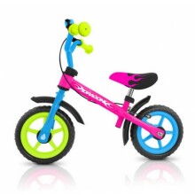 MillyMally Dragon Brake Multicolor Детский велосипед - бегунок с металлической рамой 10'' и тормозом