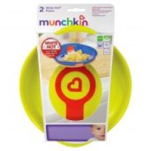 Munchkin Art.012104 2White hot Тарелка (2 шт.)
