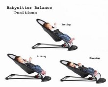 Babybjorn Babysitter Balance Mesh Blue Art.005008  Mazuļu kvalitātīvs, ergonomisks šūpuļkrēsliņš