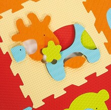 Ludi Art. 1010 Bērnu daudzfunkcionālais grīdas paklājs puzle no 9 elementiem