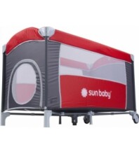 SunBaby Art. SD707/GC Red Ceļojumu gulta-manēža