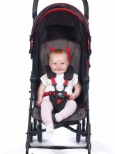 Vasaros kūdikių menas. 32086 UME Black / Red Lite vežimėlis